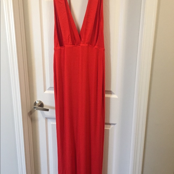 Red Deep V Dress - Picture 5 of 10